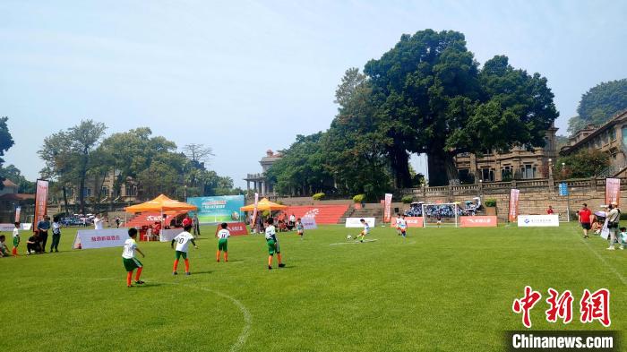 百年球场见证足球传承 百名少年角逐冠军奖杯